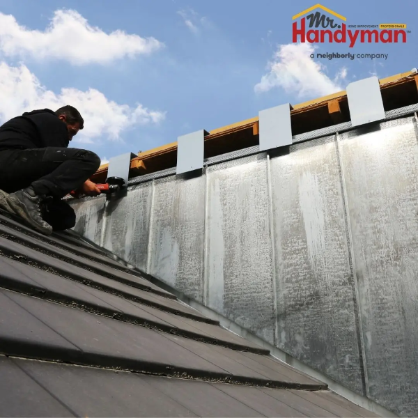 Roof repair works