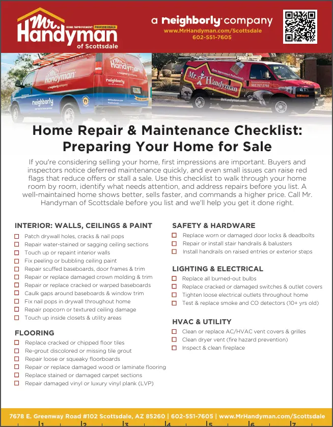 Selling your home can involve many moving parts and a seemingly endless to-do list. Getting the home in good shape before listing, inside and out, often does more for the final sale price than sellers expect. It can also mean fewer days on the market and less room for buyers to negotiate. This guide breaks down which repairs and updates are worth tackling before you list, and why they matter to buyers.