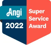 Angi 2022 Super Service Award badge.