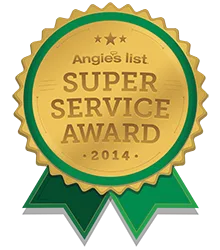 Angie's List Super Service Award 2014 badge.
