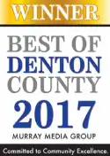 Best of Denton County 2017 Winner badge.