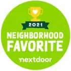 Nextdoor 2021 Neighborhood Favorite badge.