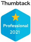 Thumbtack Professional 2021 badge.