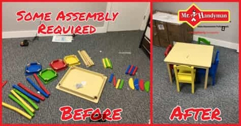 kids table assembly