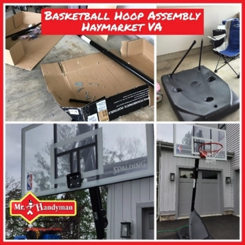 Basketball hoop assembly 