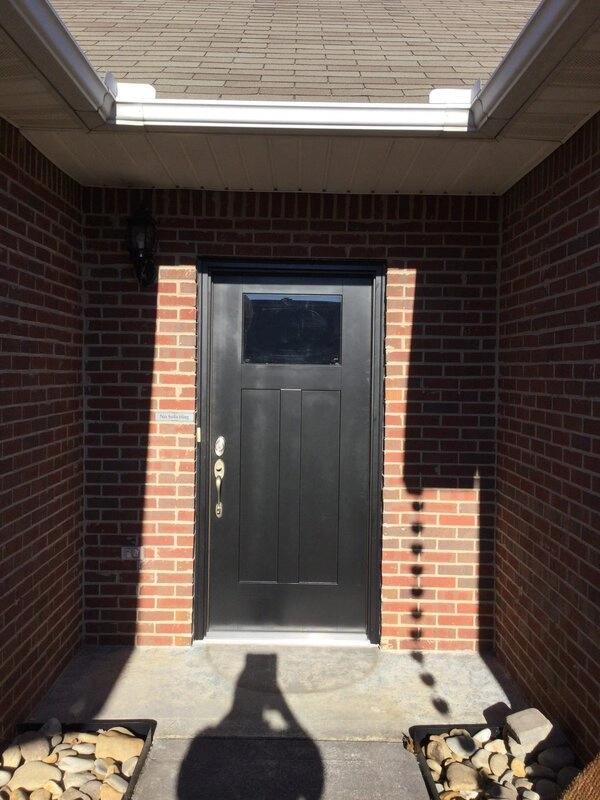 A sliding door that had its track repaired by a handyman providing door repairs in Knoxville, TN