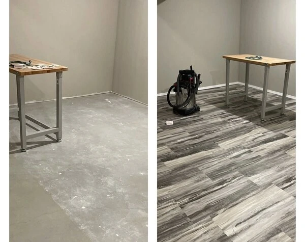 A brand-new Wichita flooring installation performed by Mr. Handyman.