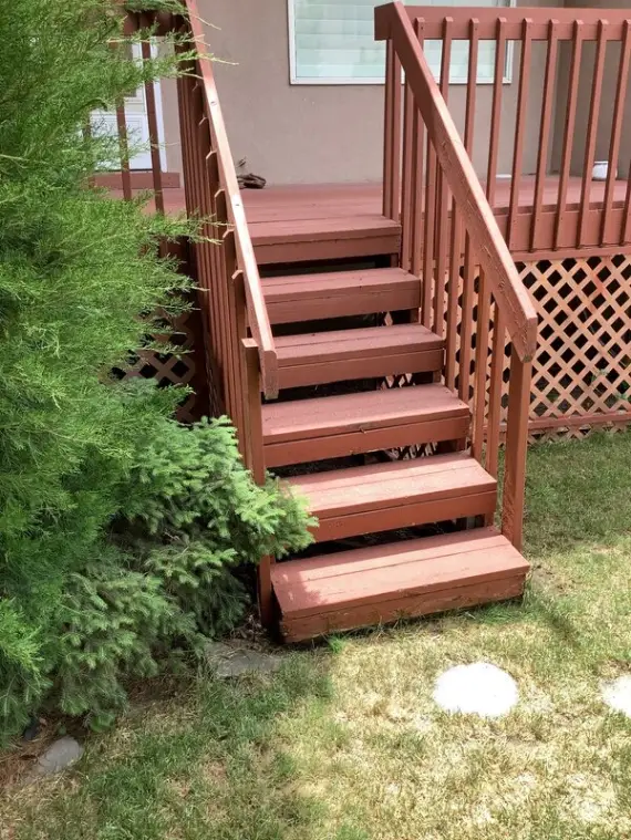 After photo showcasing deck repair performed by Mr. Handyman