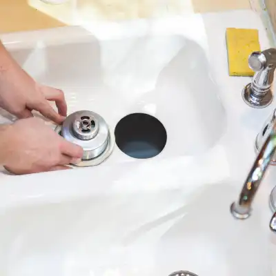 handyman installing a sink