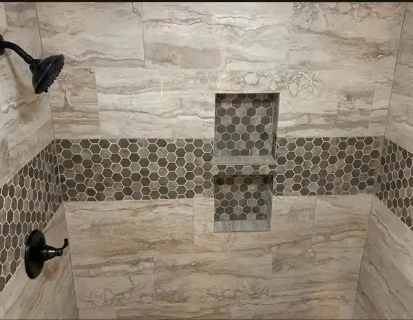 Newly remodeled bathroom in Tulsa by Mr. Handyman
