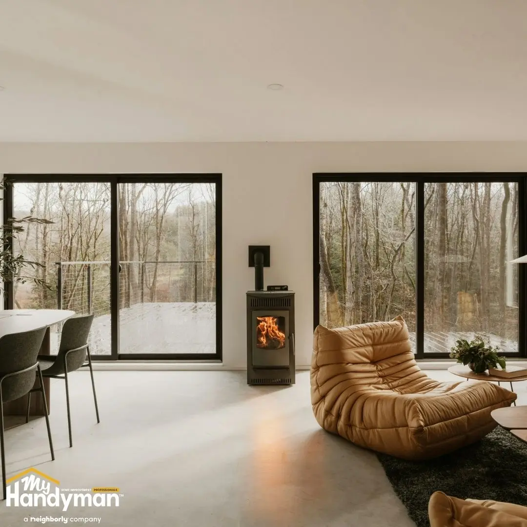 mr handyman modern living room winter interior