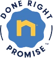 Done Right Promise logo.