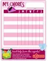 girls chore chart blank