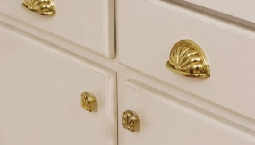 handle details on cabinets and drawers