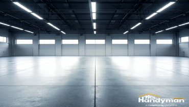 Commercial flooring repair.