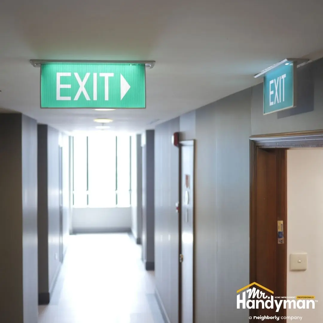 Exit sign safety complaince
