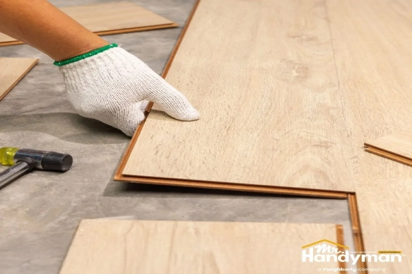 Flooring installation.