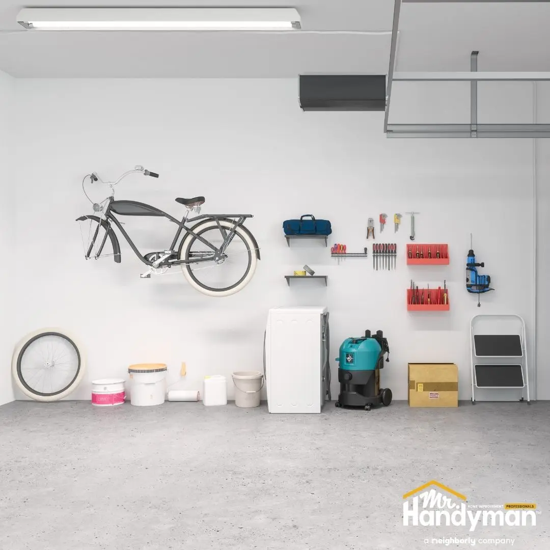 Garage wall storage.
