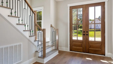 Handyman improving winter home safety with secure flooring, lighting, and entryway repairs in Allentown PA.