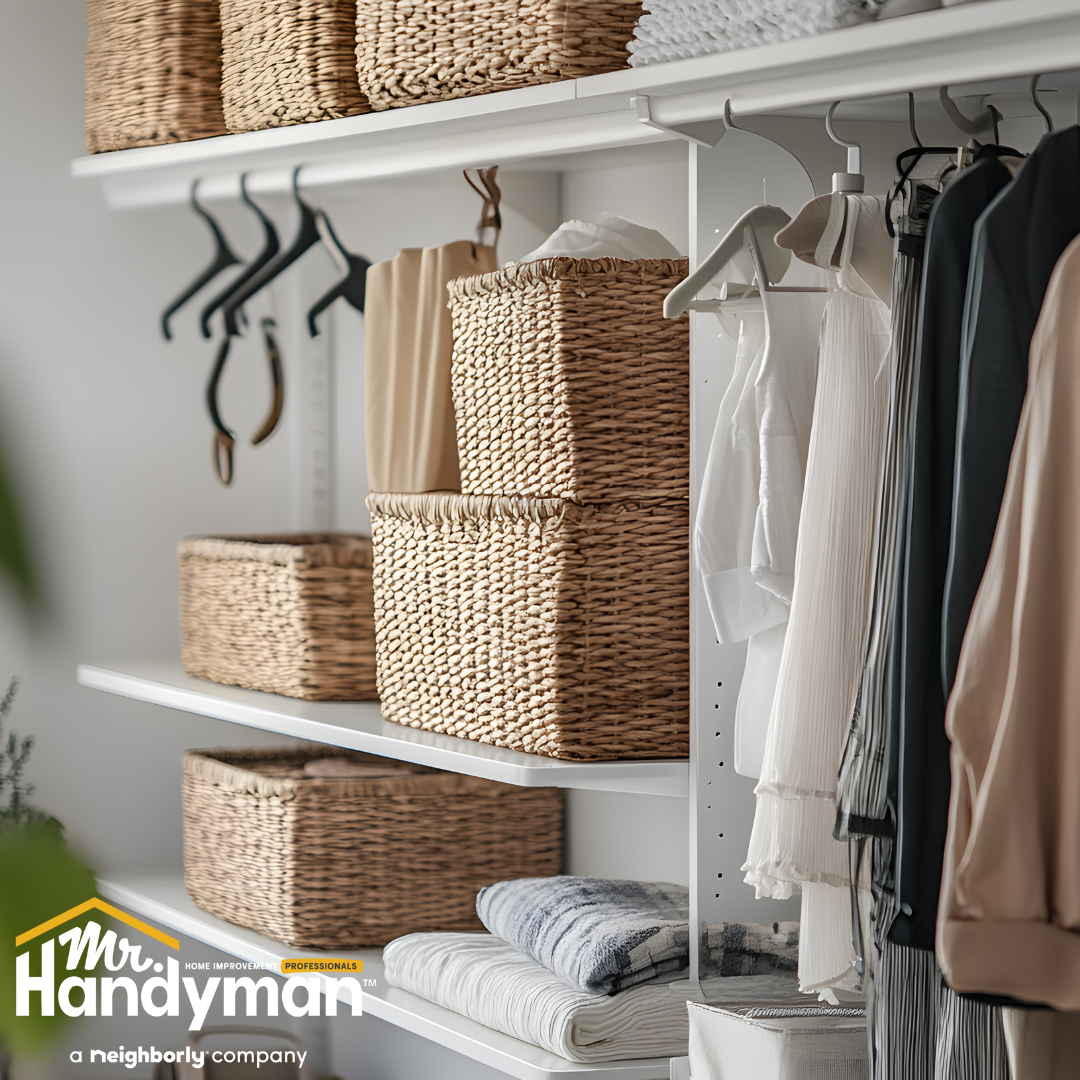 Closet organization by handyman