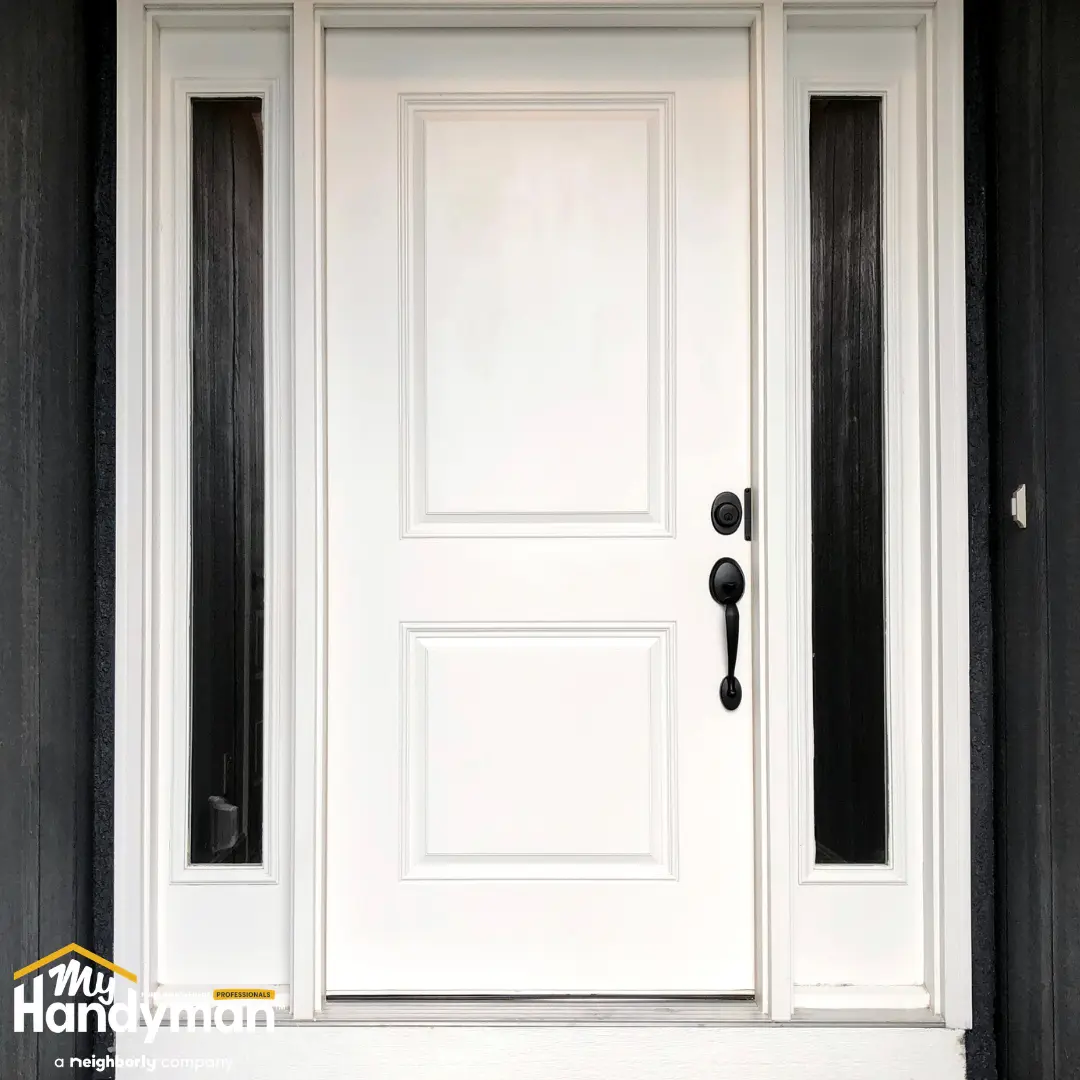 Wooden White Door.
