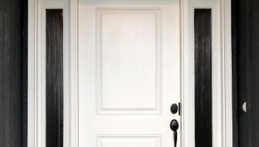 Wooden White Door.