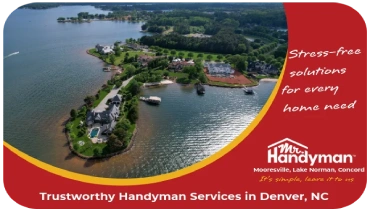 Aerial view of the Denver, NC area.