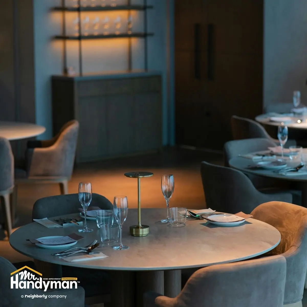 Lobby refresh by handyman.