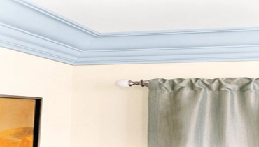 Painted crown molding.
