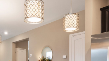 modern pendant lighting installation during year-end home renovations in murfreesboro franklin and brentwood.