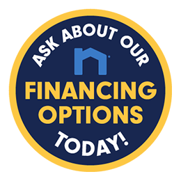 Ask About Our Financing Options badge with Neighborly logo in center.