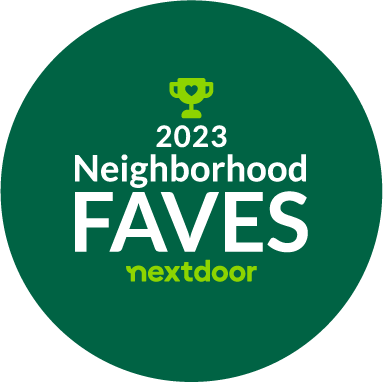 2023 Nextdoor Neighborhood Faves badge.