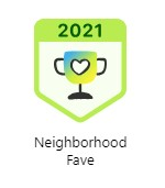 Neighborhood Fave Awards badge 2021