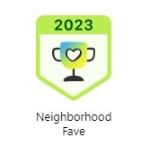 Neighborhood Fave Awards badge 2023