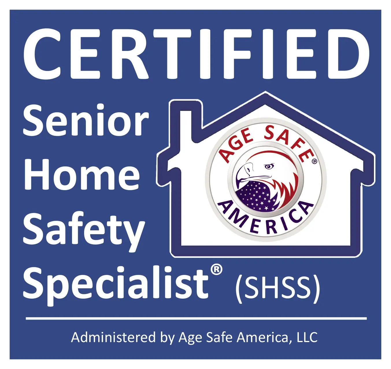 Certified Senior Home Safety Specialist badge.