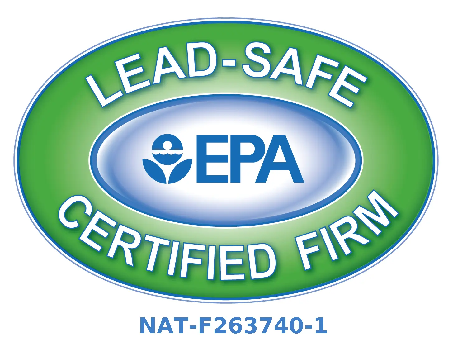 EPA lead safe certified firm badge.